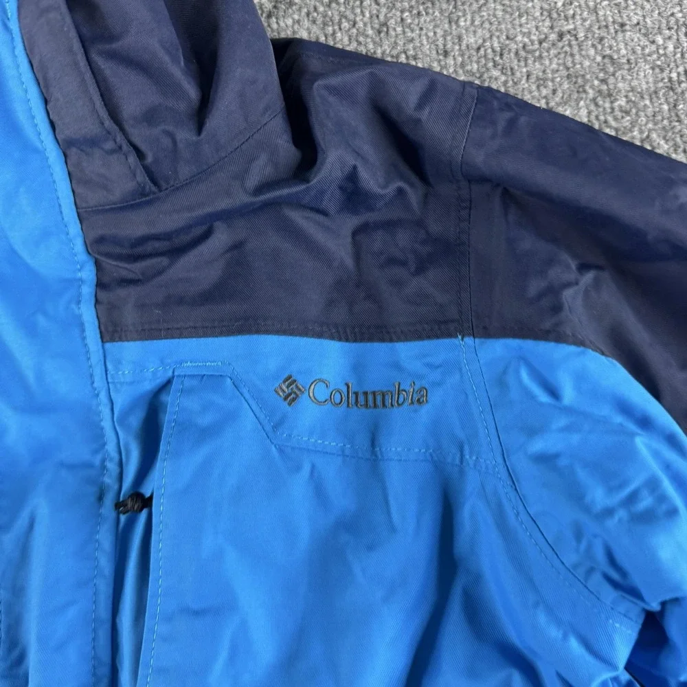 Columbia Bugaboo Ski Jacket Kids 8 Blue Omni-Tech Waterproof Winter Insulated